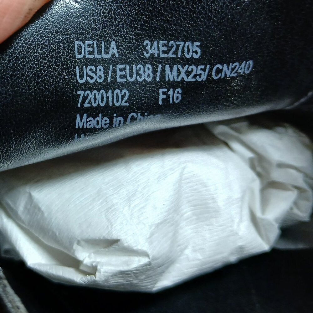 CALVIN KLEIN Black "Della" Patent Oxford Lace Up Loafers -EUC - Picture 11 of 11